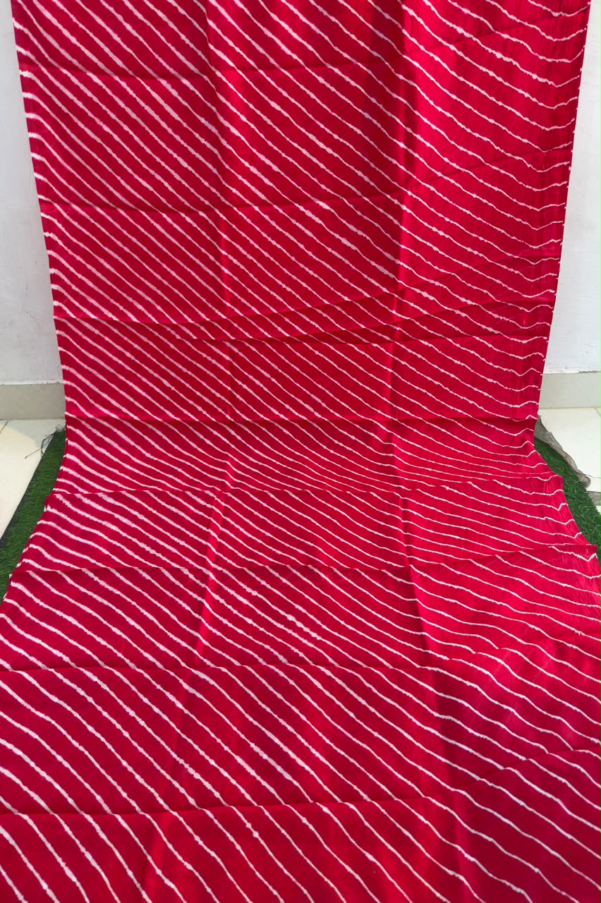 Pink  Leheriya saree
