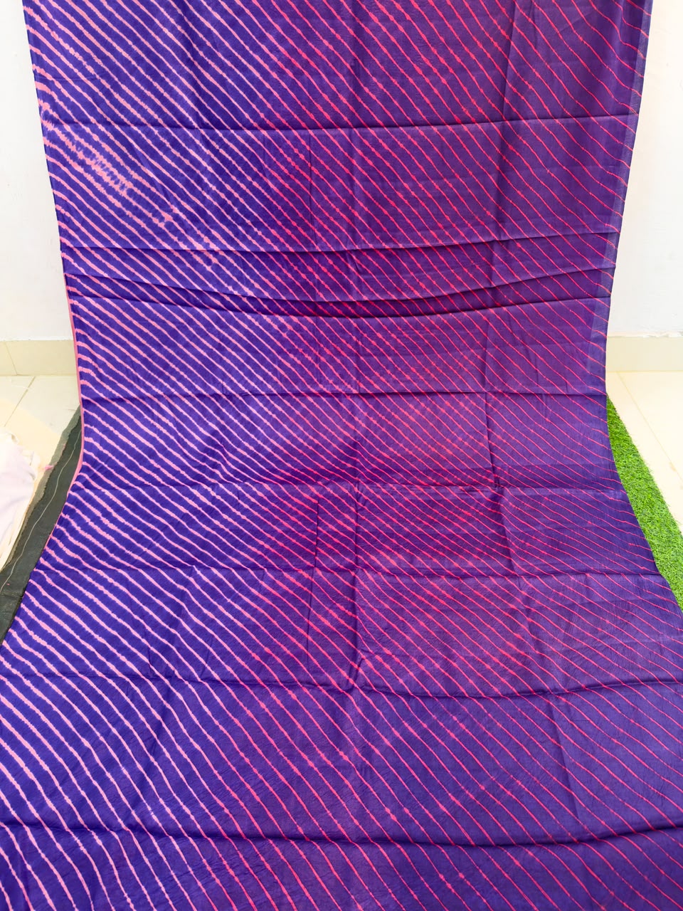 Red Pink Pure Tusser Silk ✨