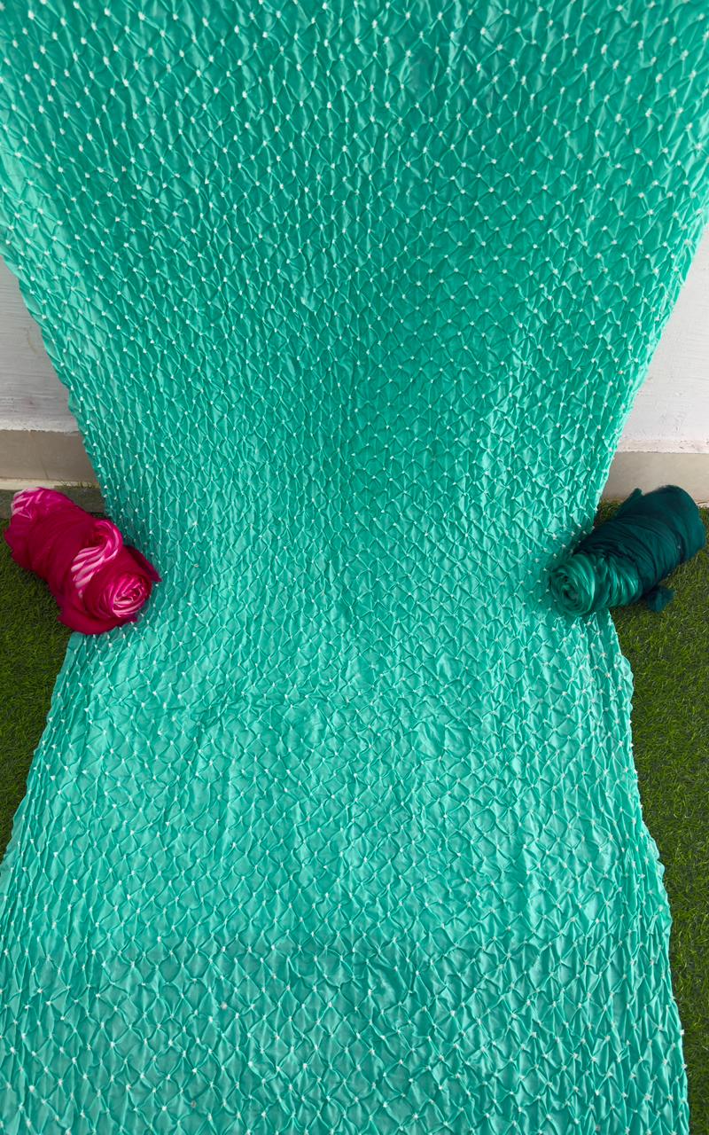 Soft Pastels, Timeless Bandhni ✨ Sea Green