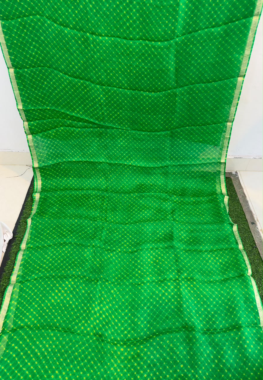 Green Pure Kota Silk Sarees – Ready Stock Available