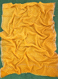 Yellow Kota Cotton Leheriya Mothda Saree