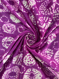 Purple Pure Chanderi fabric with stunning handmade Shibori — new design dress pieces (Copy)