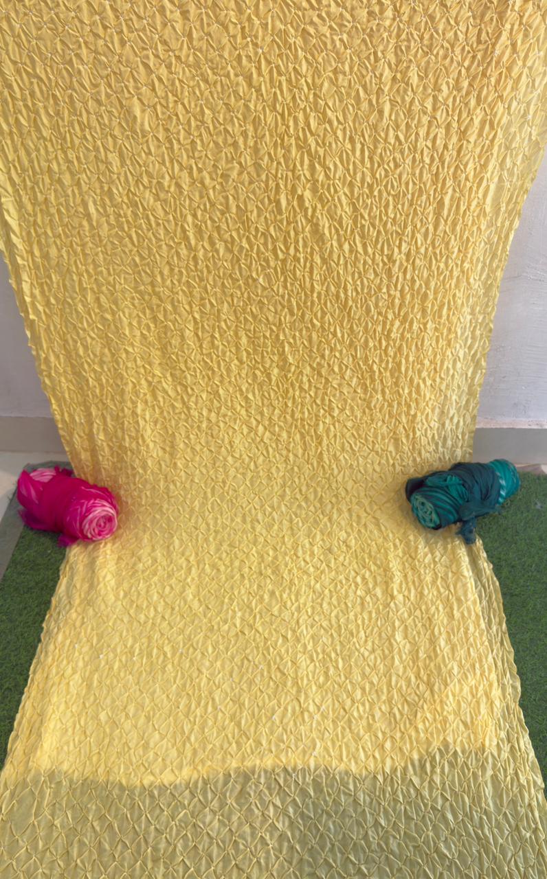 Soft Pastels, Timeless Bandhni ✨ Yellow