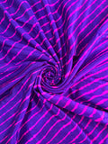 Purple Leheriya saree