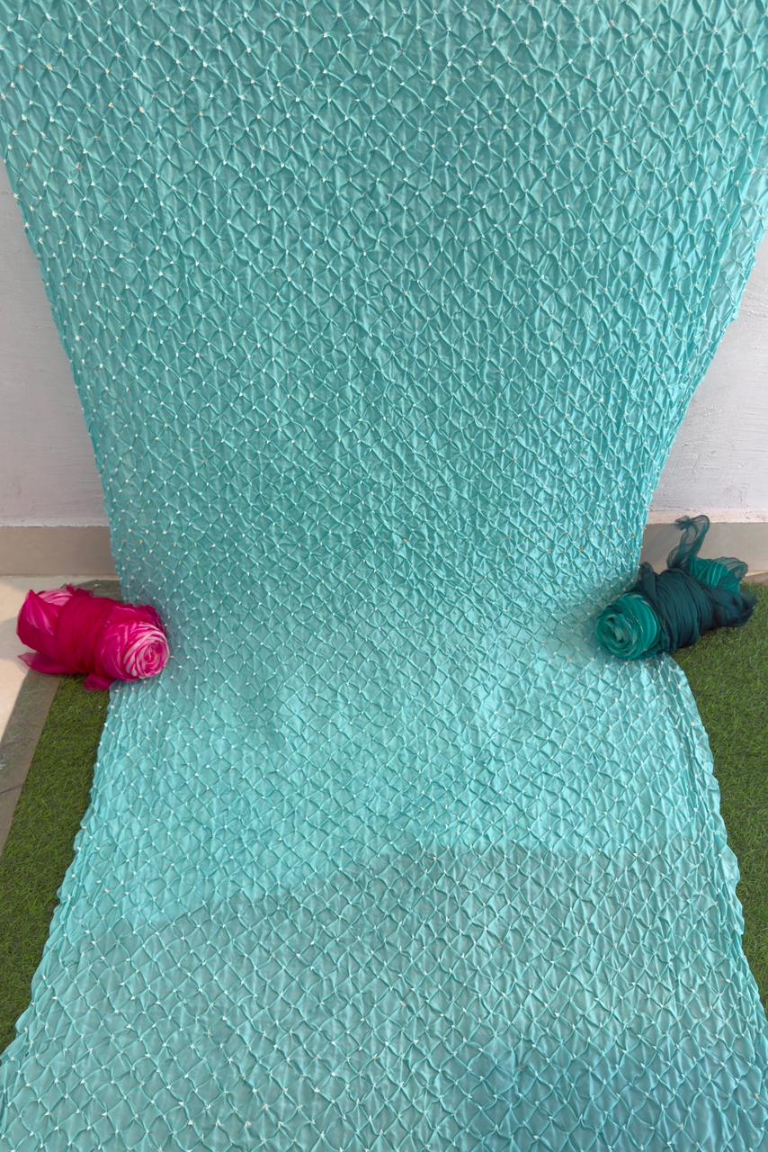Soft Pastels, Timeless Bandhni ✨ Light Blue
