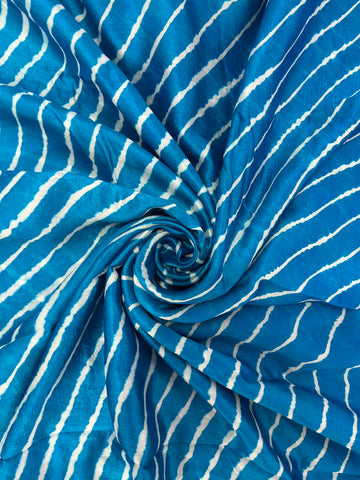 Dark Blue Leheriya saree