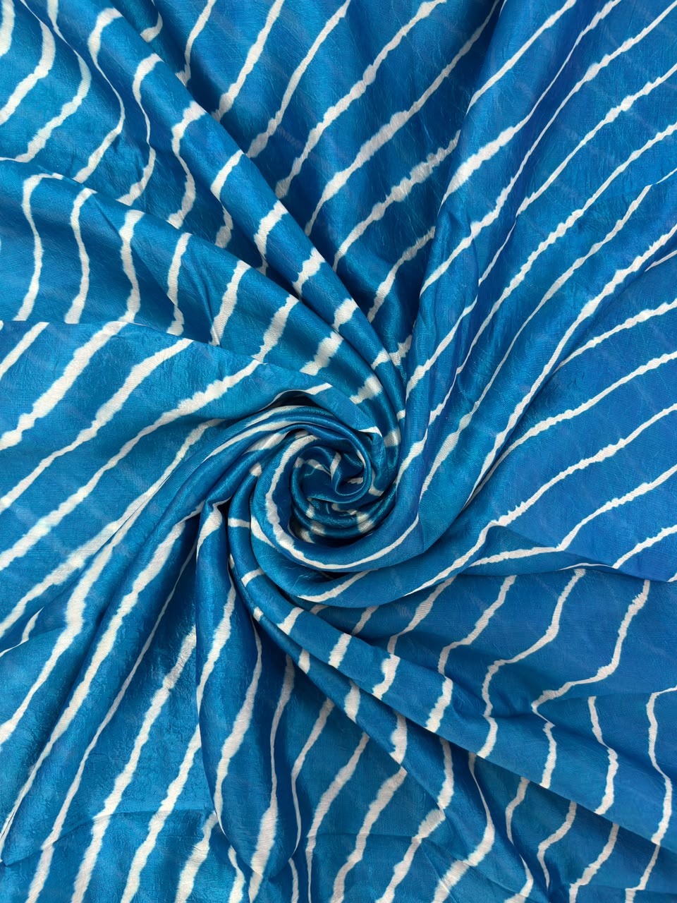 Dark Blue Leheriya saree