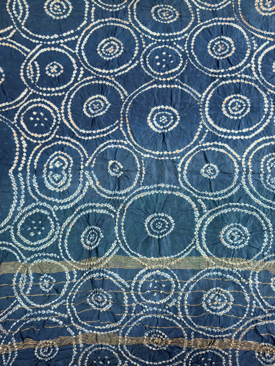 ✨ Blue Maheshwari Silk Bandhani Saree — where tradition meets timeless elegance ✨