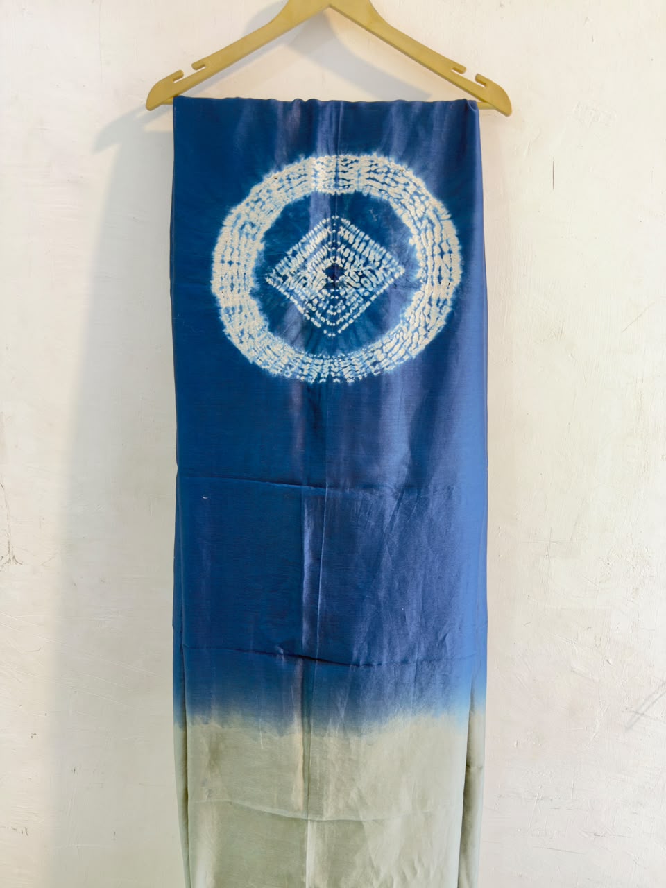Blue Pure Chanderi ✨ | Handcrafted Shibori 🎨