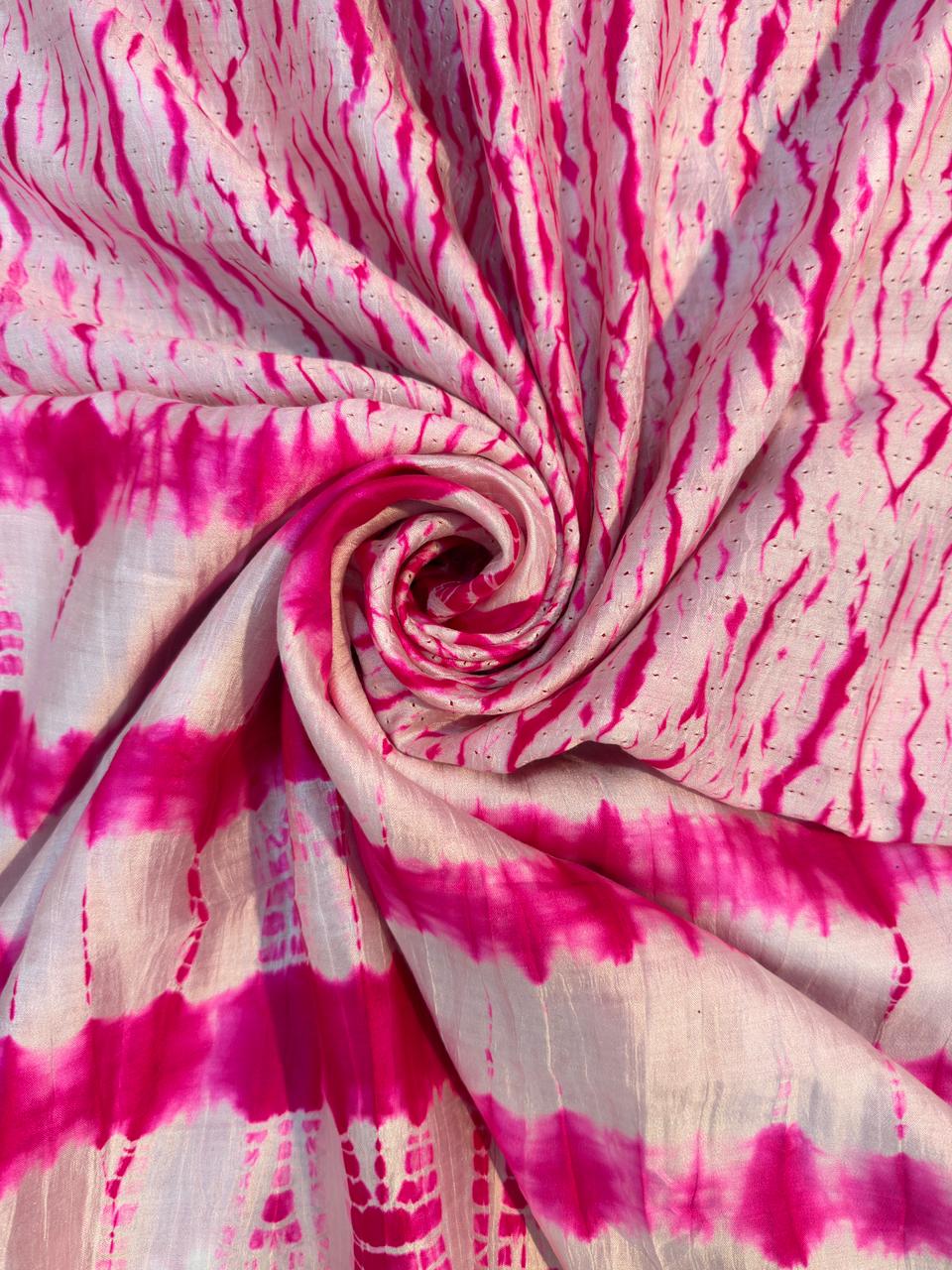 Pink ✨ Chiniyan Silk Shibori & Tie-Dye Sarees ✨