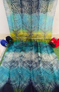 Ghat Chola Aarashi Saree Grey Blue