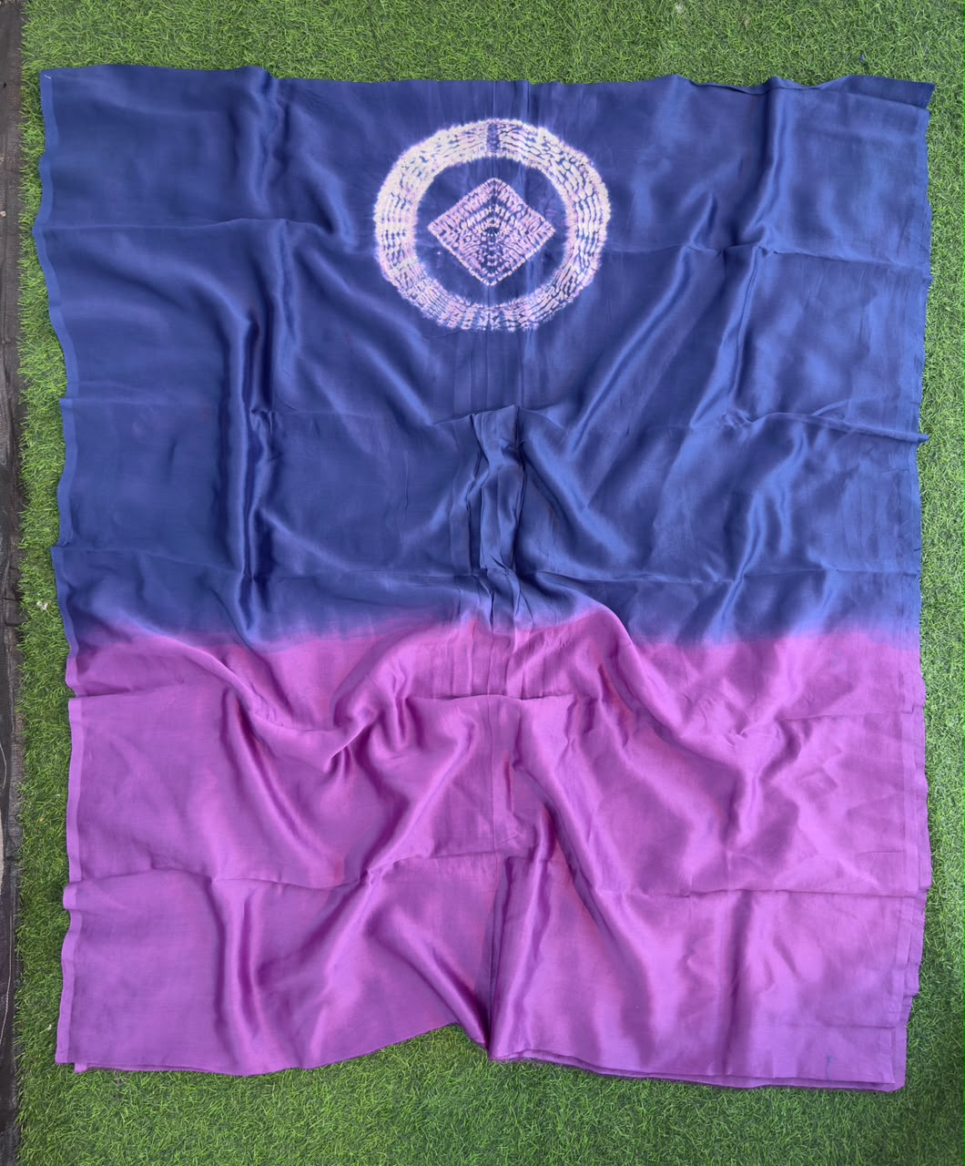 Purple Pure Chanderi ✨ | Handcrafted Shibori 🎨