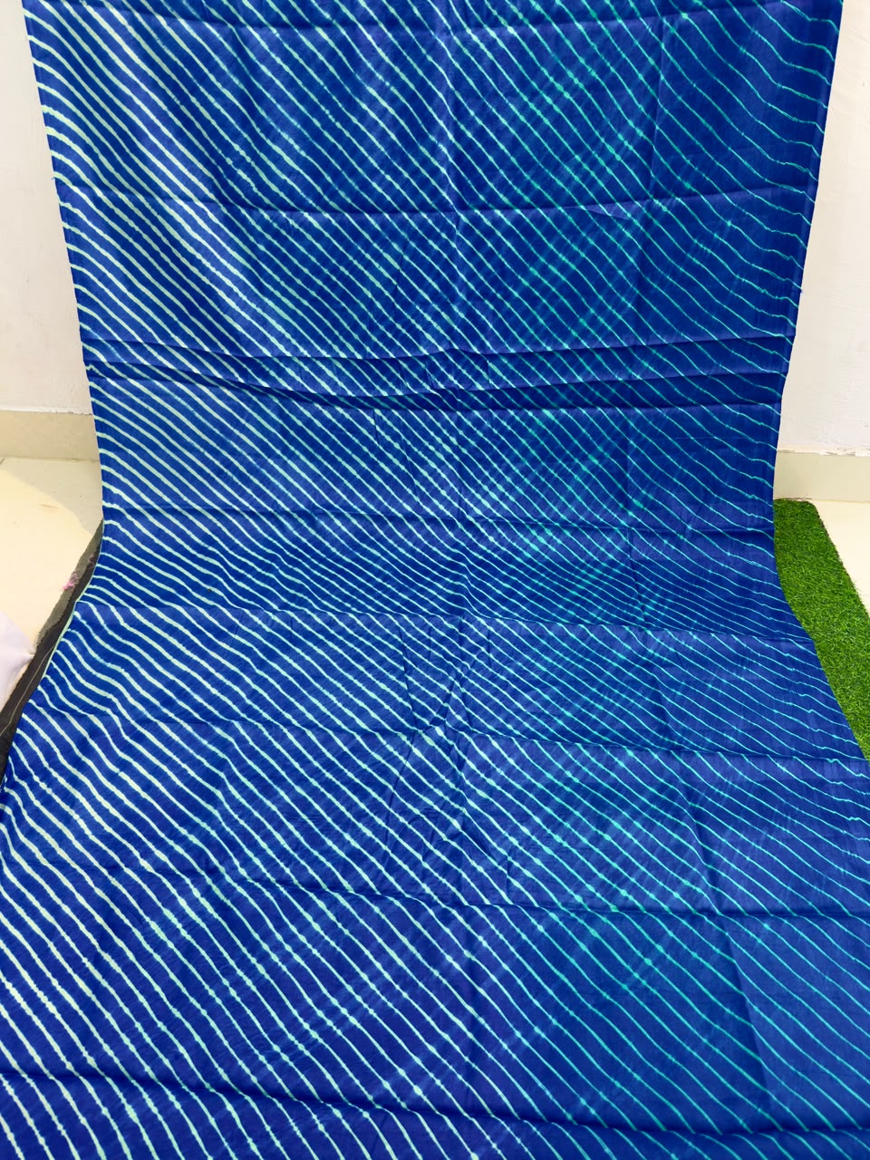 Blue Green Pure Tusser Silk ✨