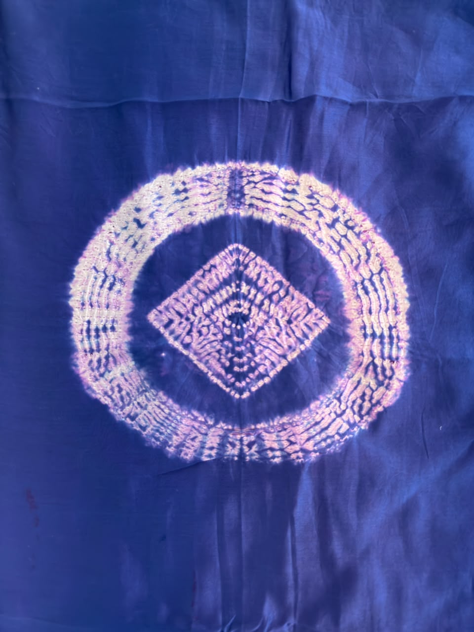Purple Pure Chanderi ✨ | Handcrafted Shibori 🎨