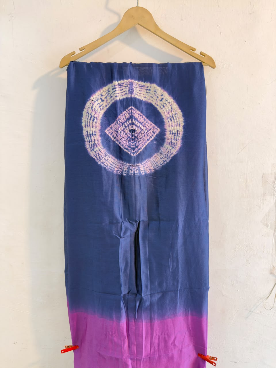 Purple Pure Chanderi ✨ | Handcrafted Shibori 🎨