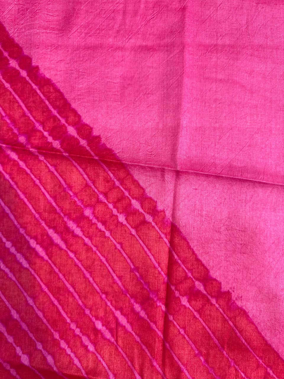 Red Pink Pure Tusser Silk ✨