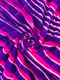 Purple Pure Double Diamond Chiffon Leheriya Sarees