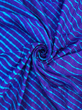 Navy Blue Leheriya saree
