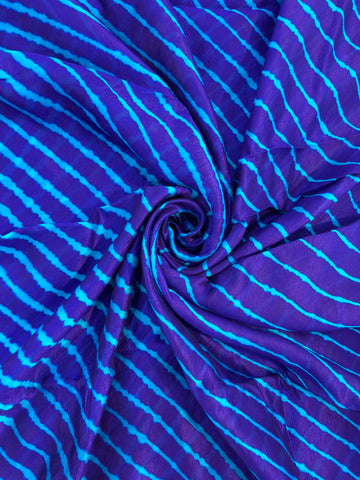 Navy Blue Leheriya saree