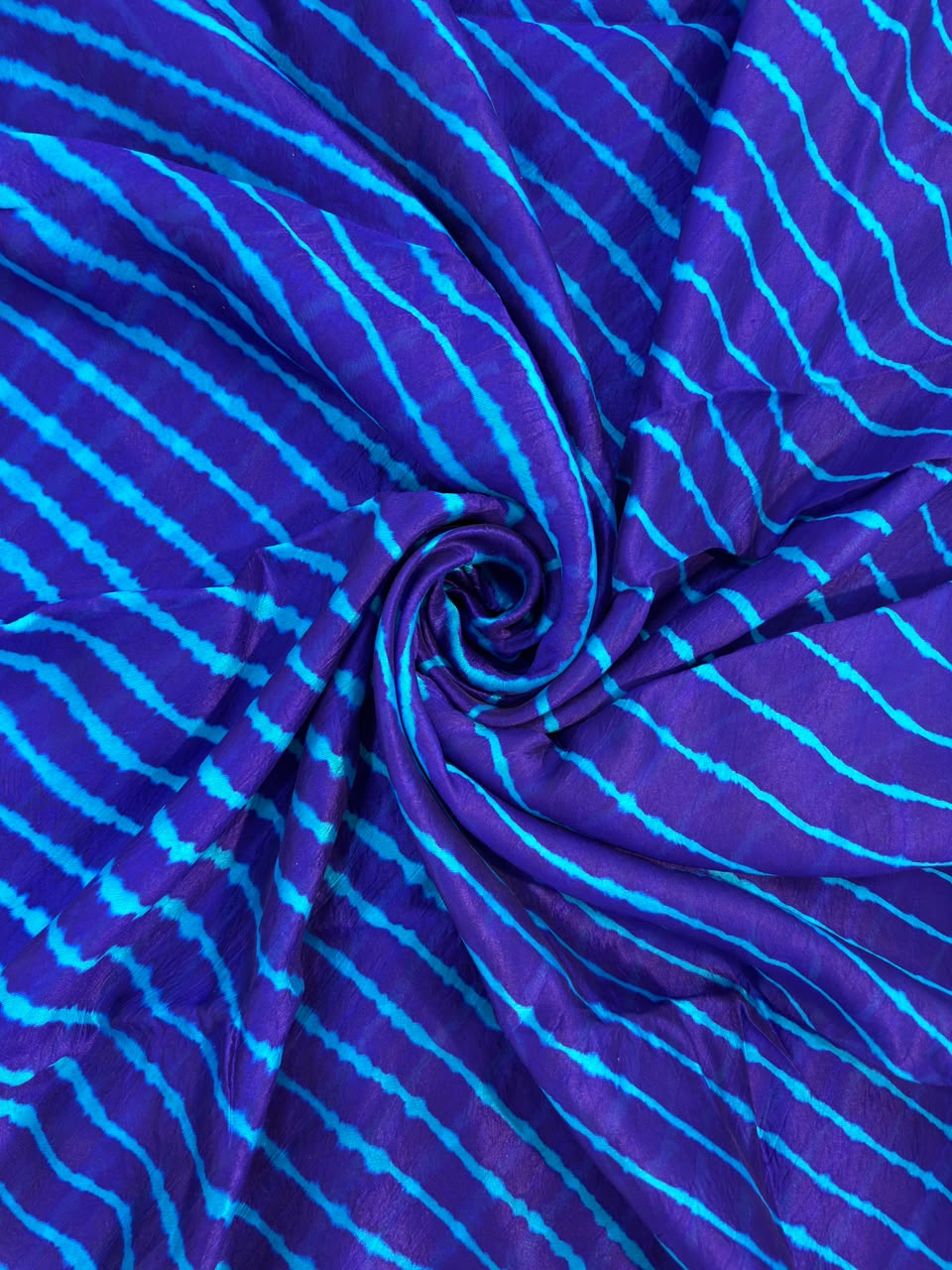 Navy Blue Leheriya saree