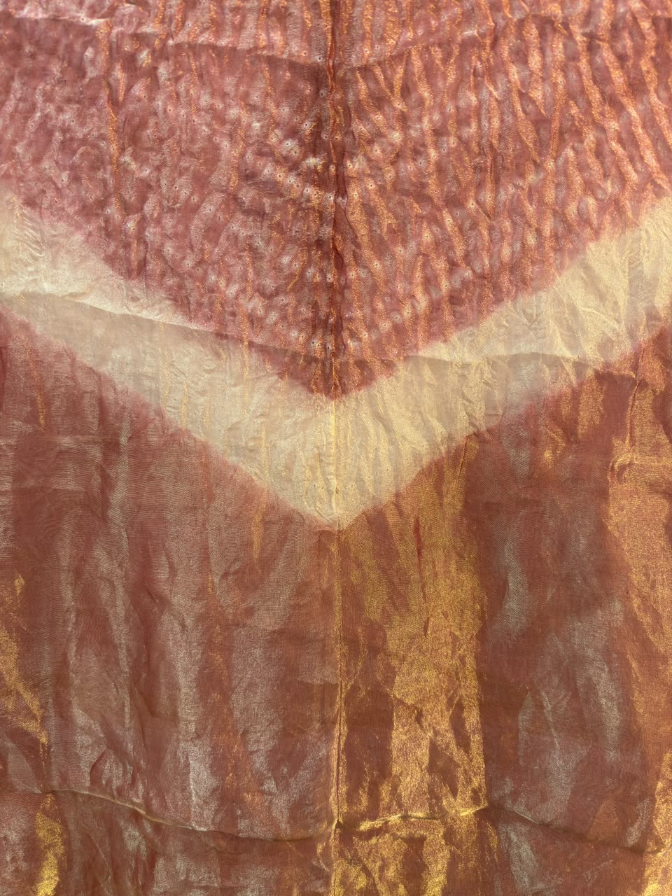 Brown Tissue Silk Shibori Dress Pieces – where tradition meets luxury 💫