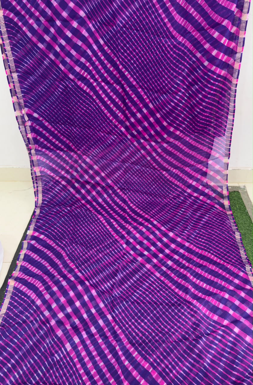 Purple Pure Kota Silk Sarees – Ready Stock Available