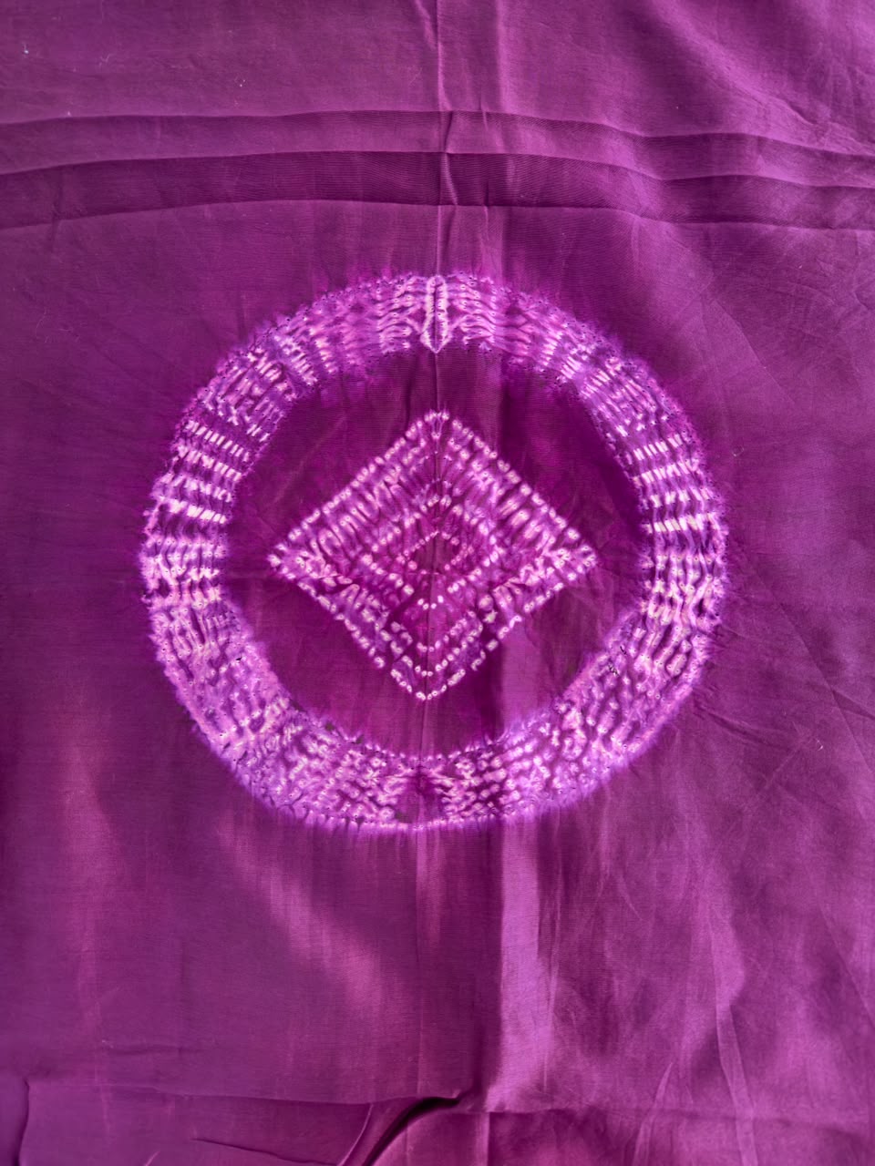 Pink Pure Chanderi ✨ | Handcrafted Shibori 🎨