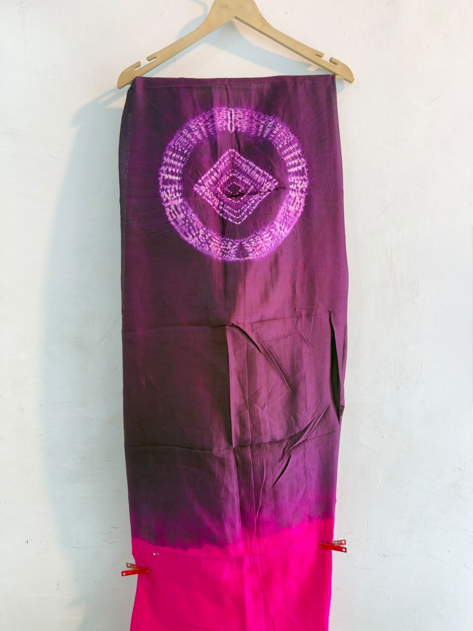 Pink Pure Chanderi ✨ | Handcrafted Shibori 🎨