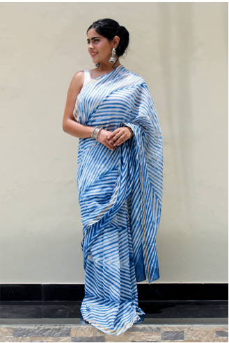 Blue Saree