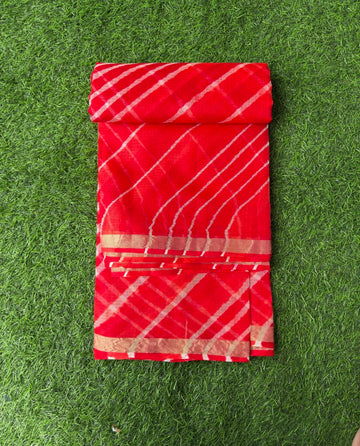 Pure Kotak Silk Leheriya Saree