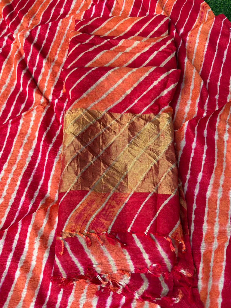 Pure Tusser Silk Suit Kurta and Dupatta