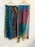 Pure Kota Silk Saree (Black Blue Pink)