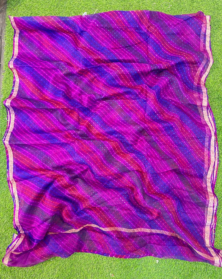 Pure Kota Silk Satrangi Motra Saree