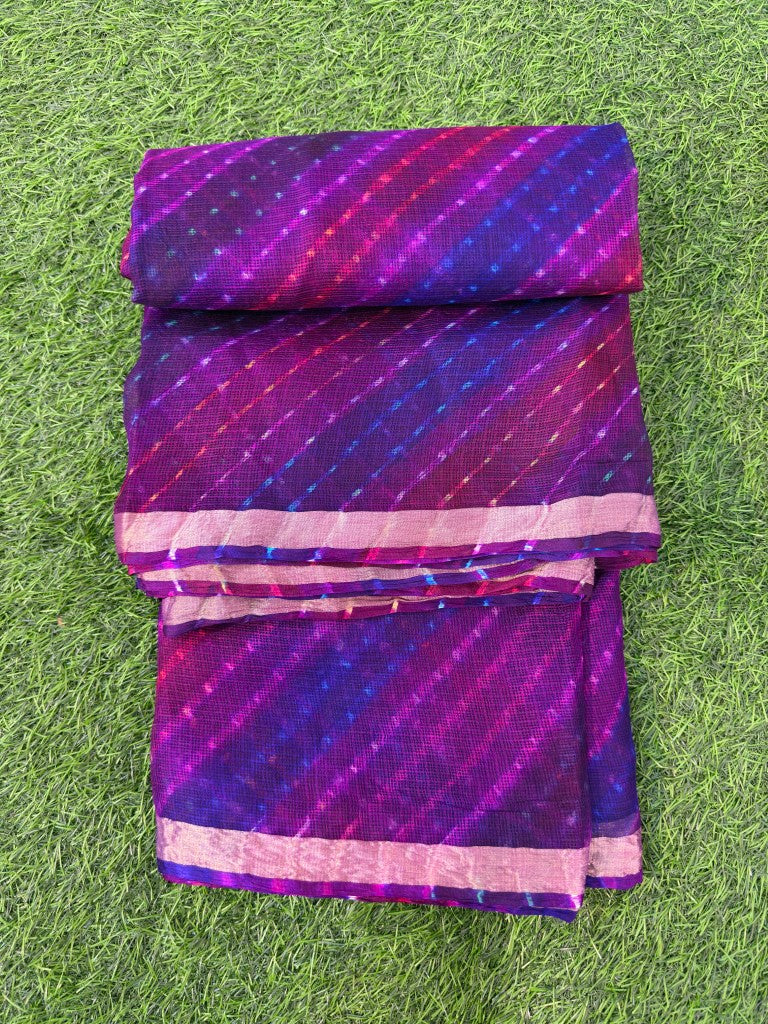 Pure Kota Silk Satrangi Motra Saree