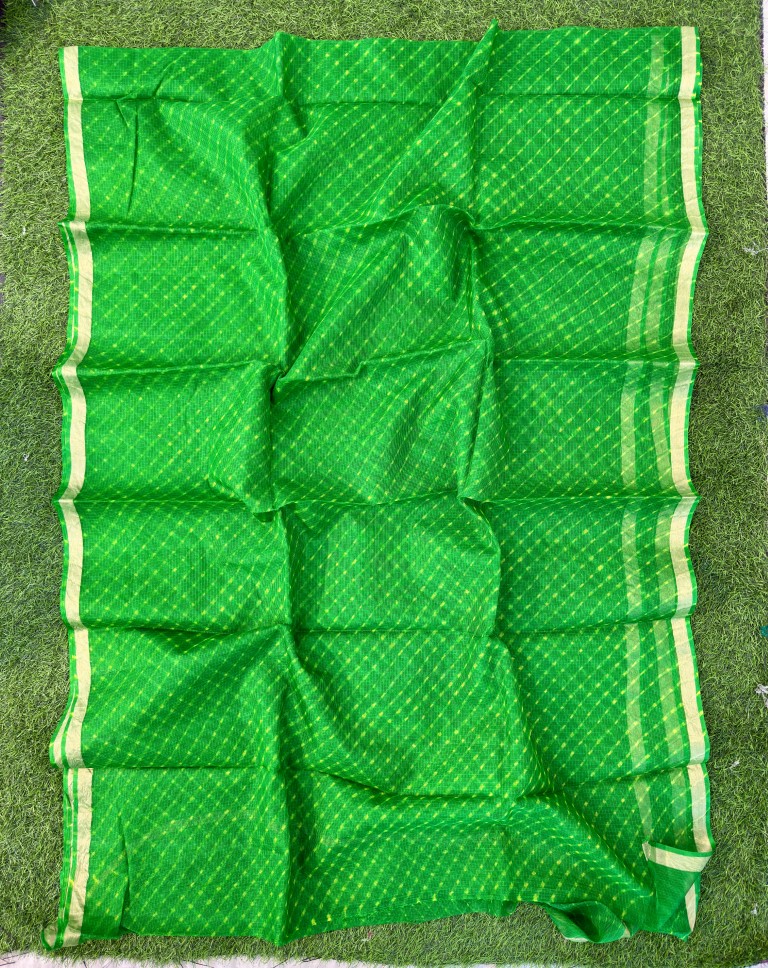 Pure Kota Silk Leheriya Motra Saree