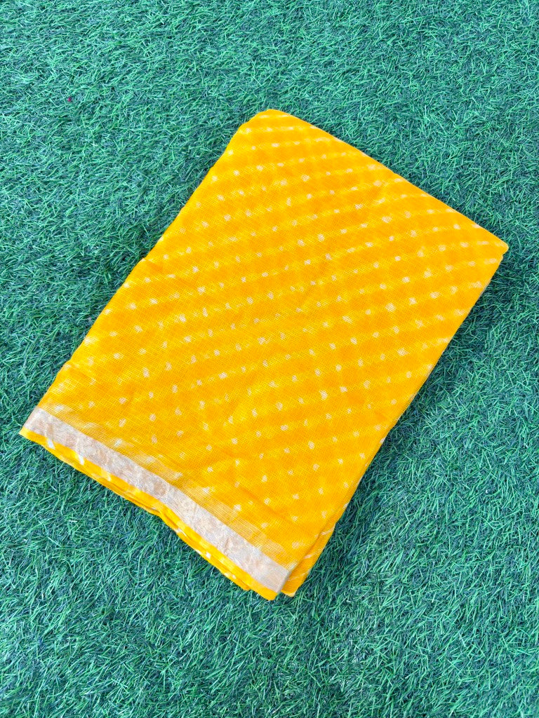 Pure Kota Silk Leheriya Motra Saree