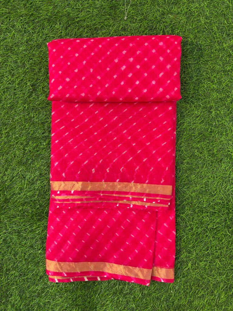 Pure Kota Silk Leheriya Motra Saree