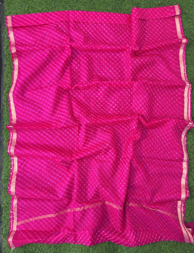 Pure Kota Silk Leheriya Motra Saree