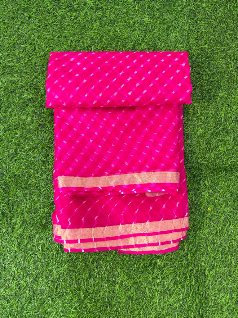 Pure Kota Silk Leheriya Motra Saree