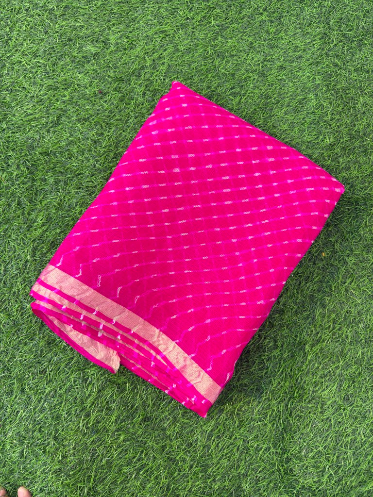 Pure Kota Silk Leheriya Motra Saree