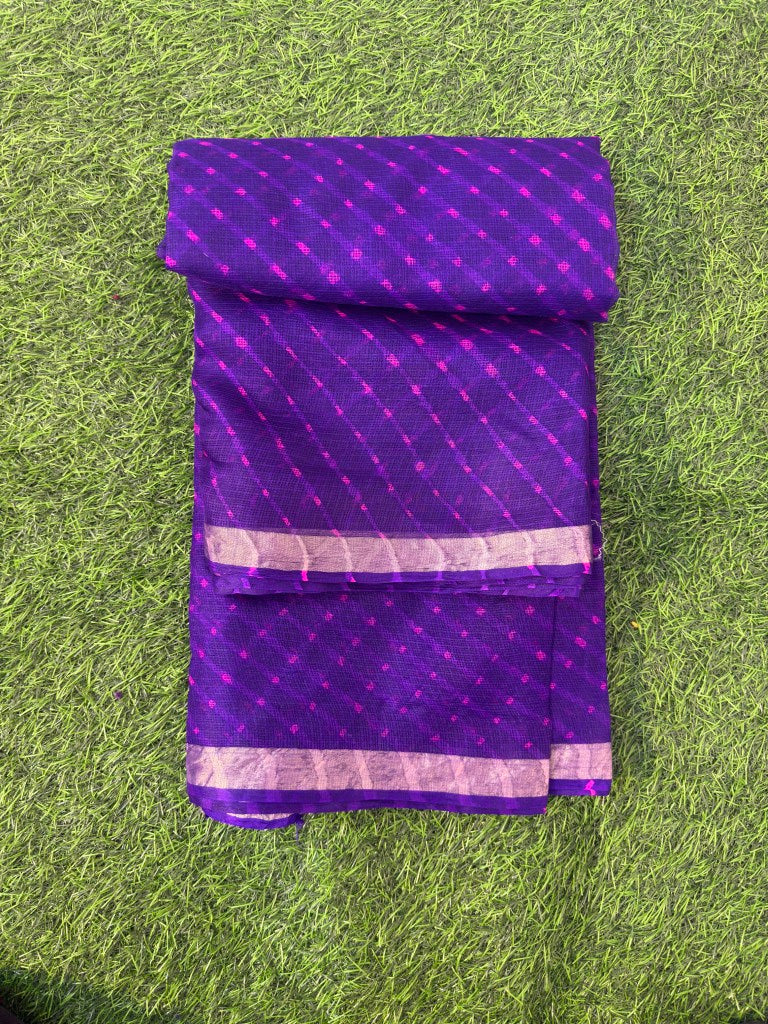 Pure Kota Silk Leheriya Motra Saree