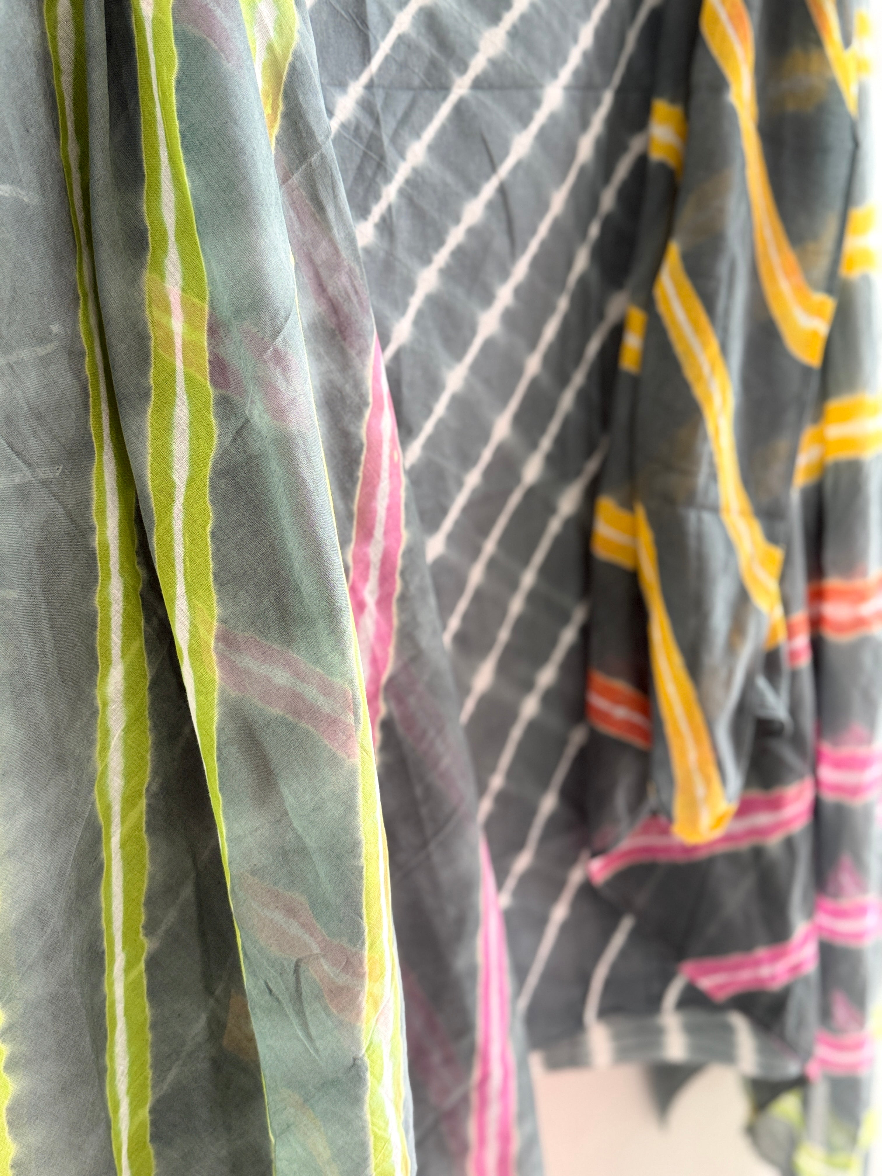 Pure Cotton Leheriya Suit Set