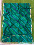 Pure Kota Silk Multi-Colour Leheriya Saree (Green)