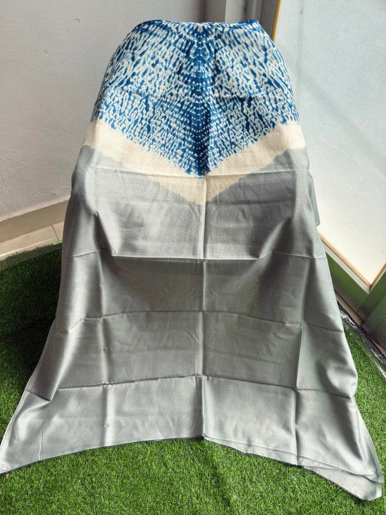 Pure Chanderi Shibori Dress