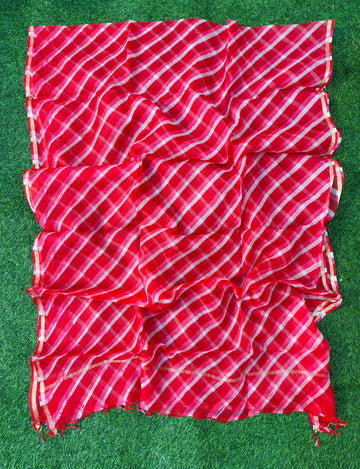 Pure Kora Silk Leheriya  Dupatta