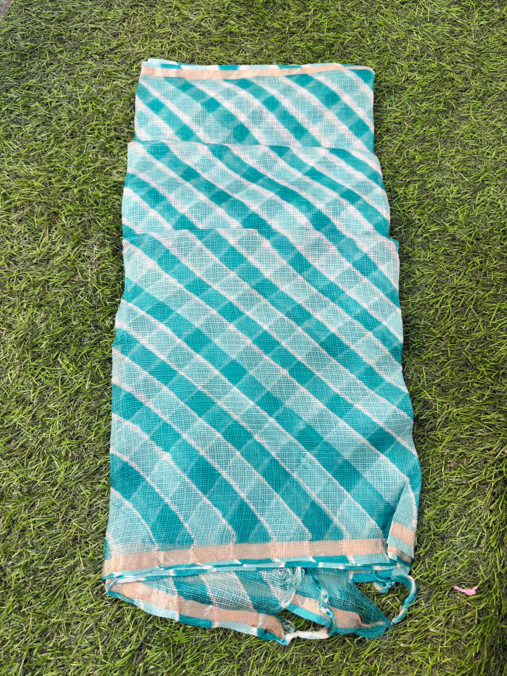 Pure Kora Silk Leheriya  Dupatta Holi Special