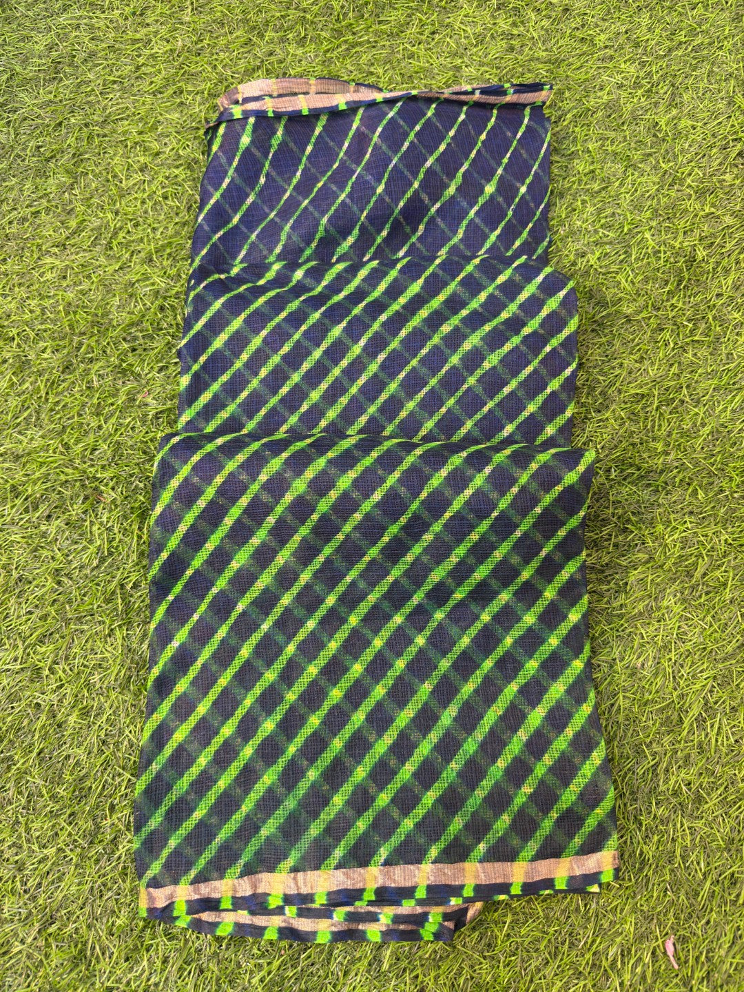 Pure Kora Silk Leheriya  Dupatta Holi Special