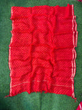 Pure Kora Silk Leheriya  Dupatta Holi Special