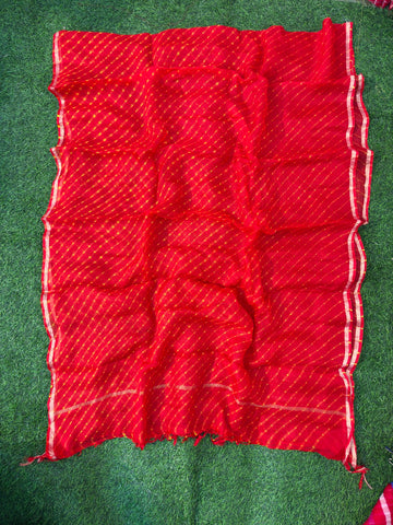 Pure Kora Silk Leheriya  Dupatta