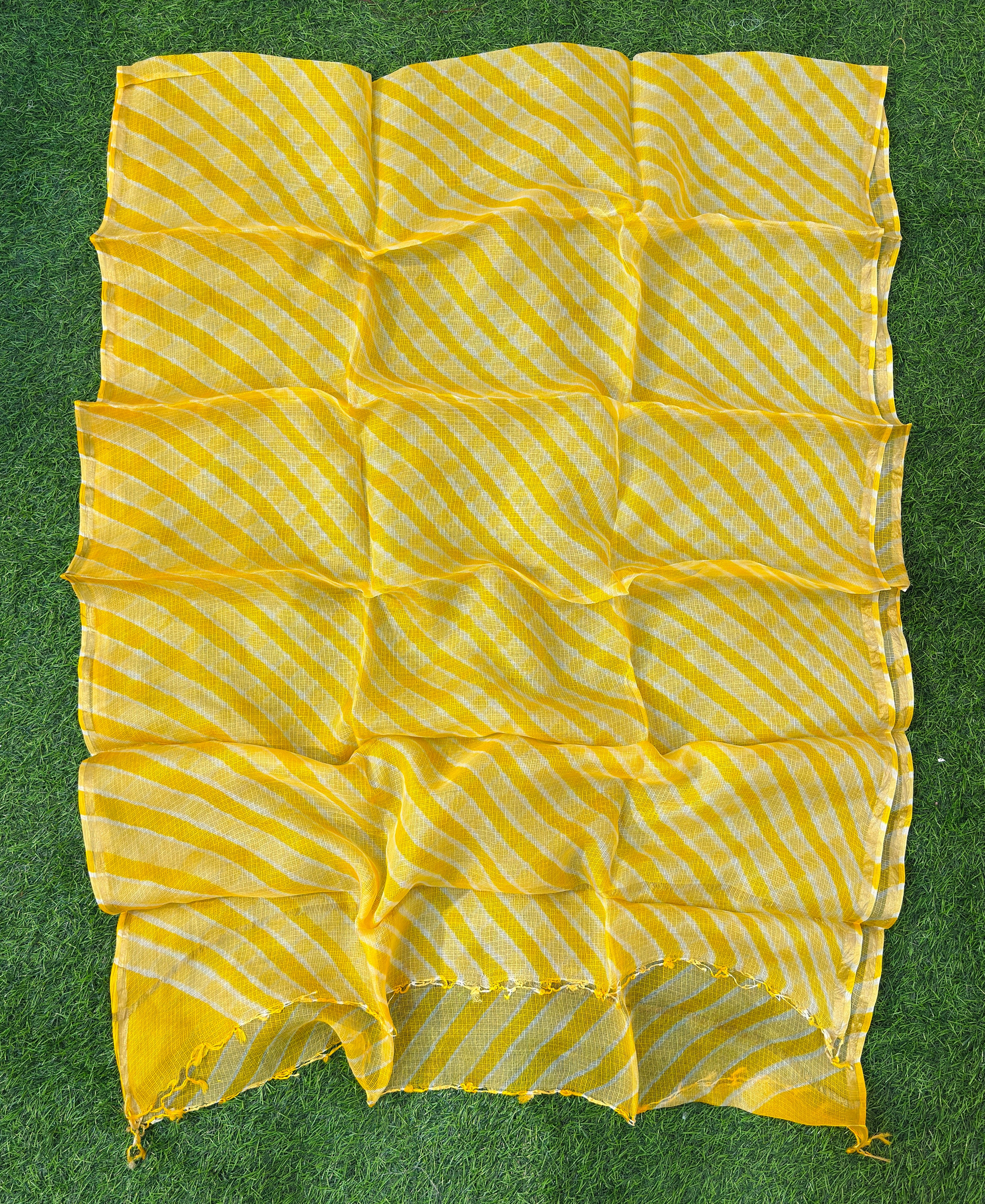 Pure Kora Silk Leheriya  Dupatta Holi special